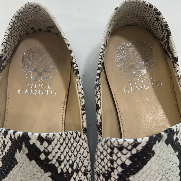 Vince Camuto Snake Loafers with Decorative Bamboo Silver Bars sz.6 - Picture 3 of 10